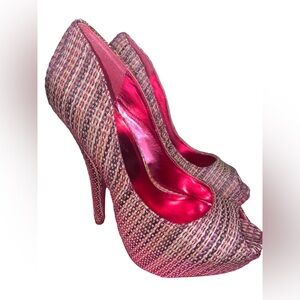 ShoeDazzle Jayne Fushia 5 1/2 heel size 6 1/2